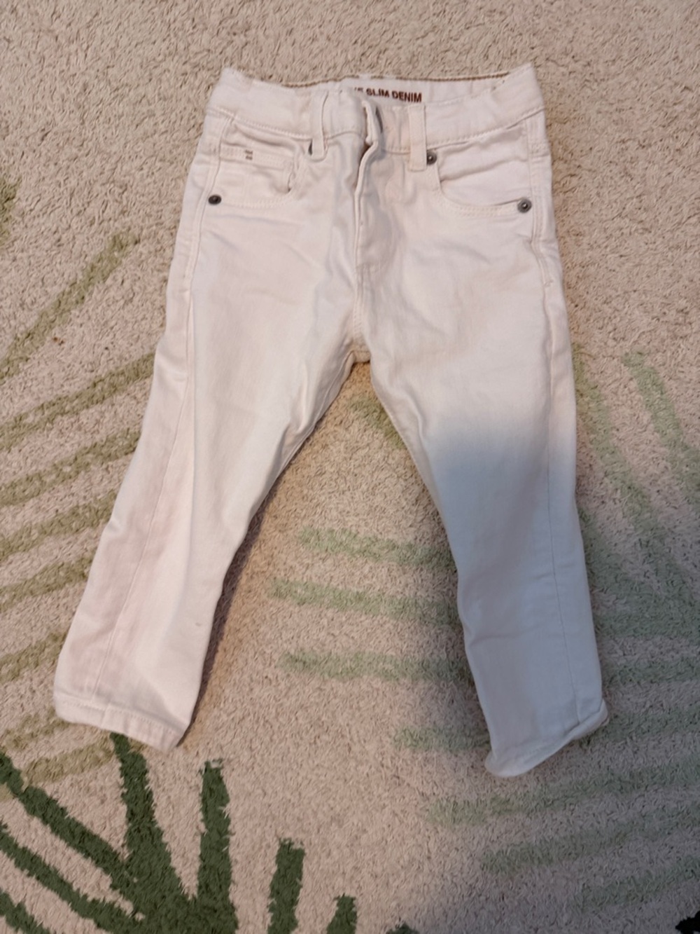Zara White Kids Slim Denim Jeans